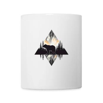 Abstract bear in the mountains - Mug - white - Front
