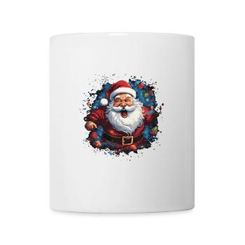Lustiger Weihnachtsmann zu Weihnachten - Tasse - Weiß - Vorne