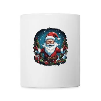 Lustiger Weihnachtsmann zu Weihnachten - Tasse - Weiß - Vorne