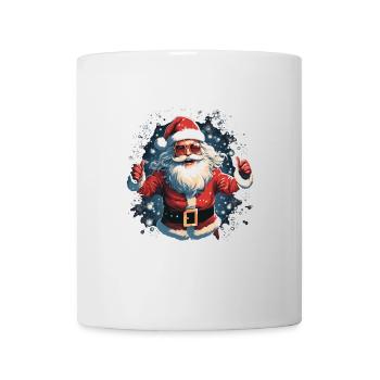 Lustiger Weihnachtsmann zu Weihnachten - Tasse - Weiß - Vorne