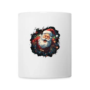 Lustiger Weihnachtsmann zu Weihnachten - Tasse - Weiß - Vorne