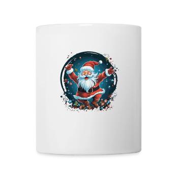 Lustiger Weihnachtsmann zu Weihnachten - Tasse - Weiß - Vorne