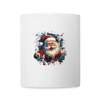 Lustiger Weihnachtsmann zu Weihnachten - Tasse - Weiß - Vorne