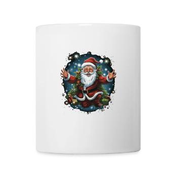 Lustiger Weihnachtsmann zu Weihnachten - Tasse - Weiß - Vorne