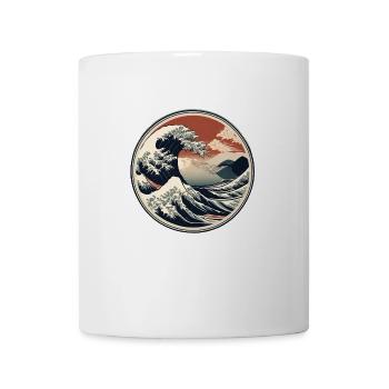 Great Retro Wave – Classic Japanese Art - Mug - white - Front