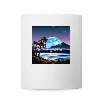 Beautiful night over Miami (Miami Collection) - Mug - white - Front