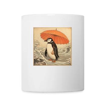 Penguin Ukiyo-e no2 - Mug - white - Front