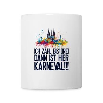Köln Kölle Karneval Gebützt Kölle Alaaf Jeck Party - Tasse - Weiß - Vorne