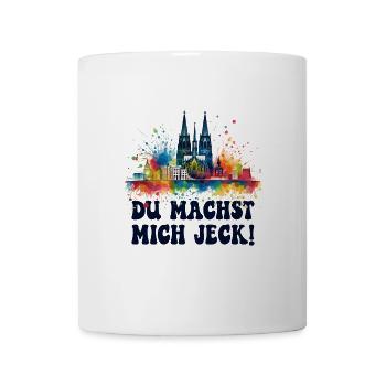 Köln Kölle Karneval Gebützt Kölle Alaaf Jeck Party - Tasse - Weiß - Vorne