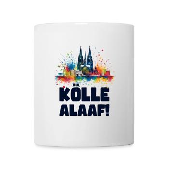 Köln Kölle Karneval Gebützt Kölle Alaaf Jeck Party - Tasse - Weiß - Vorne