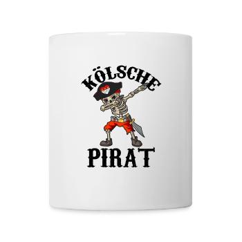 Karneval Kölle Alaaf Dabbing Skelett Fun mit Pirat - Tasse - Weiß - Vorne