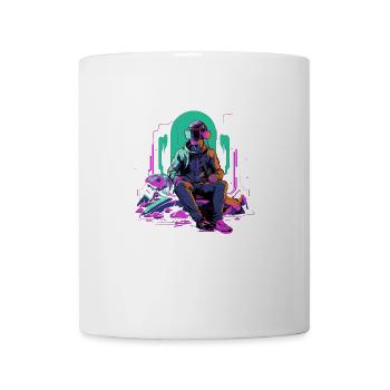 VR Gaming Zen: Digital Relaxation Art - Mug - white - Front