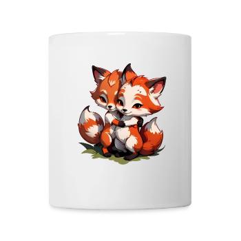 Verschenke diese süßen Füchse zum Valentinstag - Tasse - Weiß - Vorne