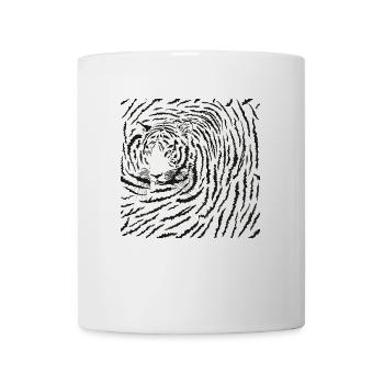 Background Tiger Latin Panthera tigris tigris - Tasse - Weiß - Vorne