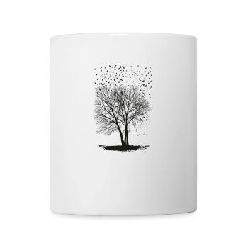 Ravens on a Poplar trees2 - Tasse - Weiß - Vorne
