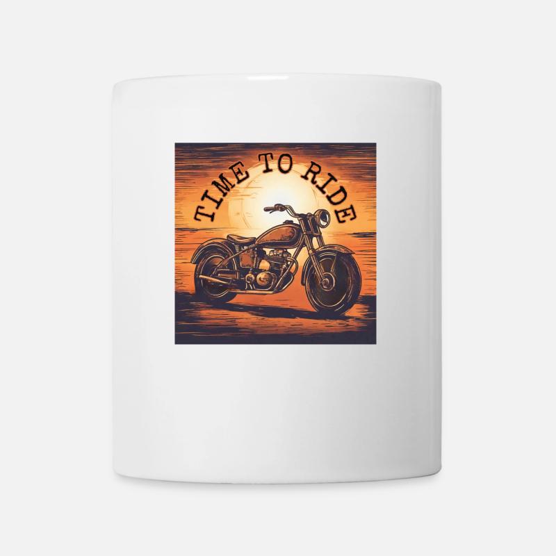 Time to Ride Motorcycles - Mug - white