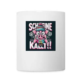 Schweinekalt! - Tasse - Weiß - Vorne