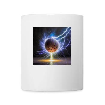 Basketball on Fire - Tasse - Weiß - Vorne