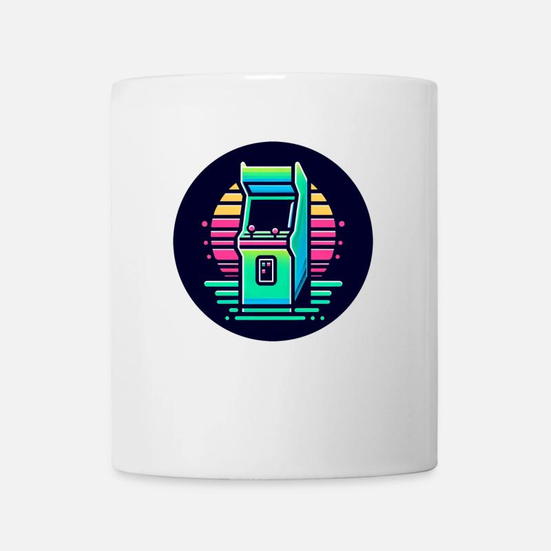 Arcade au néon - Mug blanc - blanc