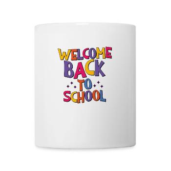Bienvenue à l’école - Mug blanc - blanc - Devant