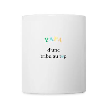Papa d'une tribu au top - Mug blanc - blanc - Devant