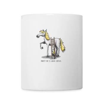Monter sur ses grands chevaux - Mug blanc - blanc - Devant
