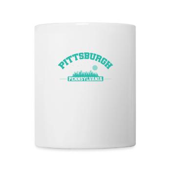Pittsburgh, une ville de Pennsylvanie, aux États-Unis - Mug blanc - blanc - Devant