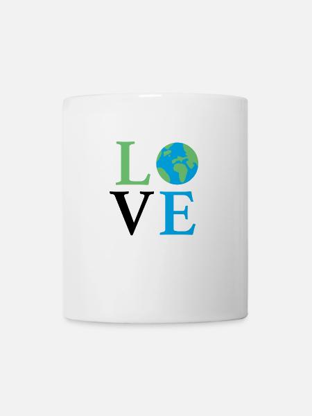 Love Earth - Tasse - Weiß