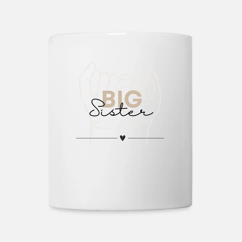 Big Sister, Sibling Design - Mug - white