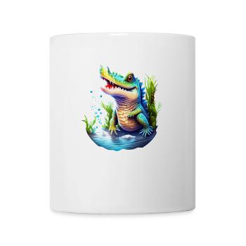 Keine Sorge, ich werde nicht beißen... Hart! Croc - Tasse - Weiß - Vorne