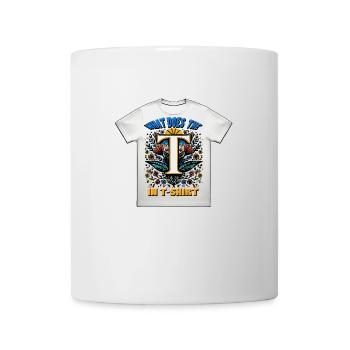 WAS BEDEUTET DAS T IN T-SHIRT? - Tasse - Weiß - Vorne