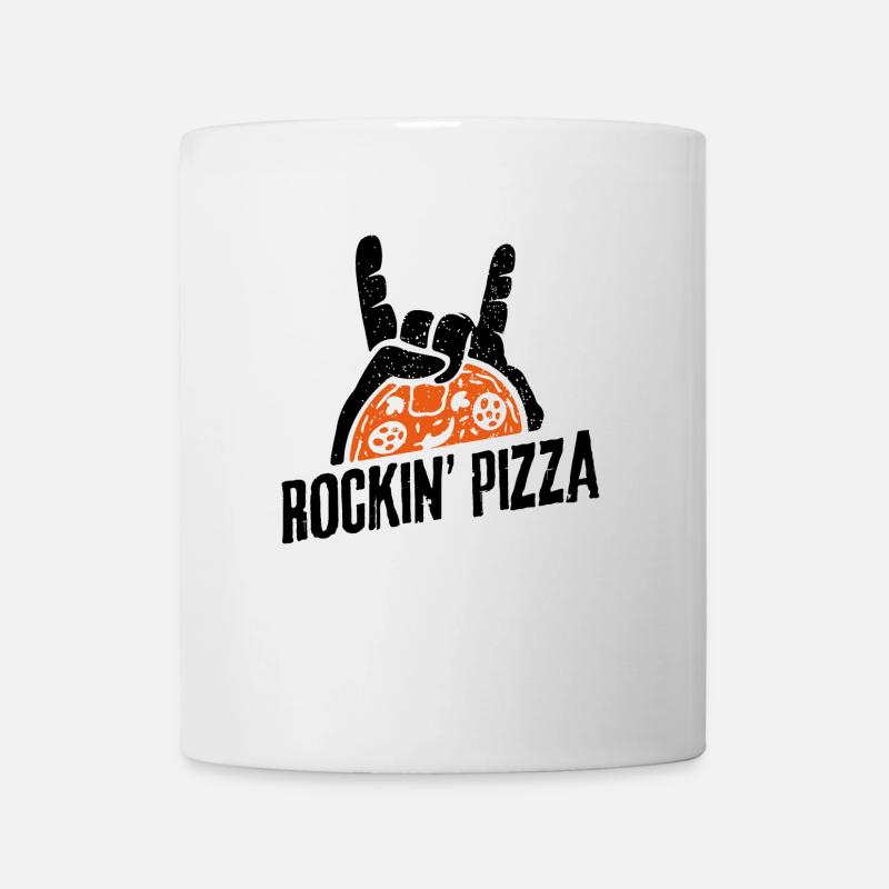 Pizza à bascule - Mug blanc - blanc