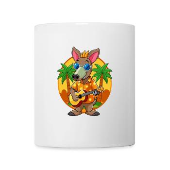 Lustige Erdferkel Cartoon Sommer Strand Sonnenbrille - Tasse - Weiß - Vorne