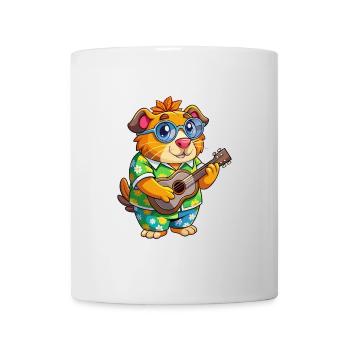 Lustige Meerschweinchen Cartoon Sommer Strand Sonnenbrille - Tasse - Weiß - Vorne