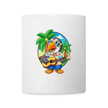 Lustige Tukan Cartoon Sommer Strand Sonnenbrille - Tasse - Weiß - Vorne