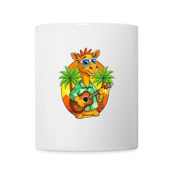 Lustige Kamel Cartoon Sommer Strand Sonnenbrille Gitarre - Tasse - Weiß - Vorne