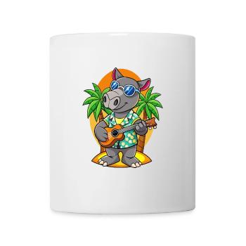 Funny Tapir Summer Beach Sunglasses Hawaiian - Mug - white - Front