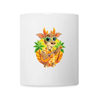 Lunettes de soleil de plage d’été de dessin animé drôle d’antilope - Mug blanc - blanc - Devant