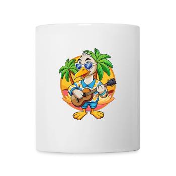 Lunettes de soleil Funny Swan Summer Beach Hawaïen - Mug blanc - blanc - Devant