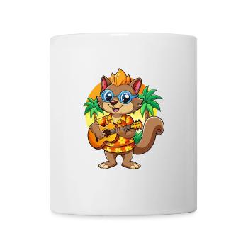 Funny Squirrel Summer Beach Sunglasses Hawaiian - Mug - white - Front