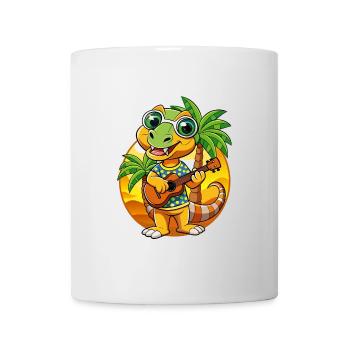 Funny Snake Summer Beach Sunglasses Hawaiian - Mug - white - Front