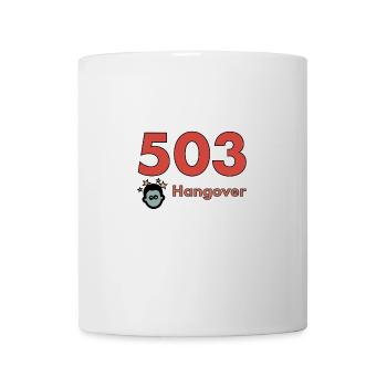 503 Hangover T-Shirt - Perfekt für den Webdesigner. - Tasse - Weiß - Vorne