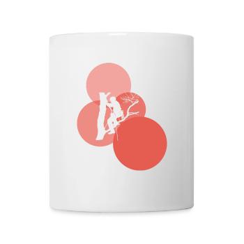 Kletterer Kletteraffe Aufstieg - Tasse - Weiß - Vorne