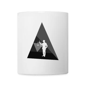 Paragraphe du juge de droit - Mug blanc - blanc - Devant
