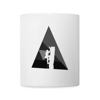 Baumklettern Kletteraffe Aufstieg - Tasse - Weiß - Vorne