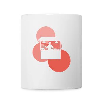 Fast Food Imbiss - Tasse - Weiß - Vorne