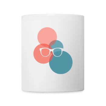 Buch Leseratte - Tasse - Weiß - Vorne