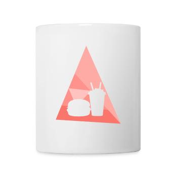 Repas de hamburger de camion de cuisine de rue - Mug blanc - blanc - Devant