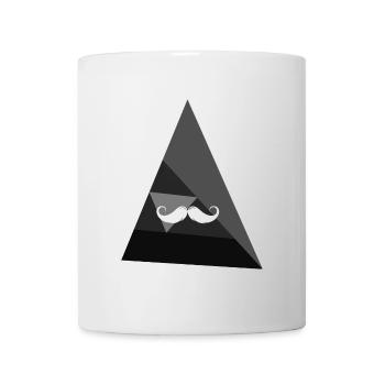 Mustache Hipster - Mug - white - Front