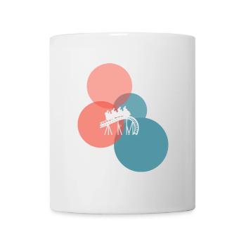 Ferris wheel roller coaster - Mug - white - Front